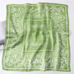 Satin Scarf - Paisley Lace Print - Elle Maxine