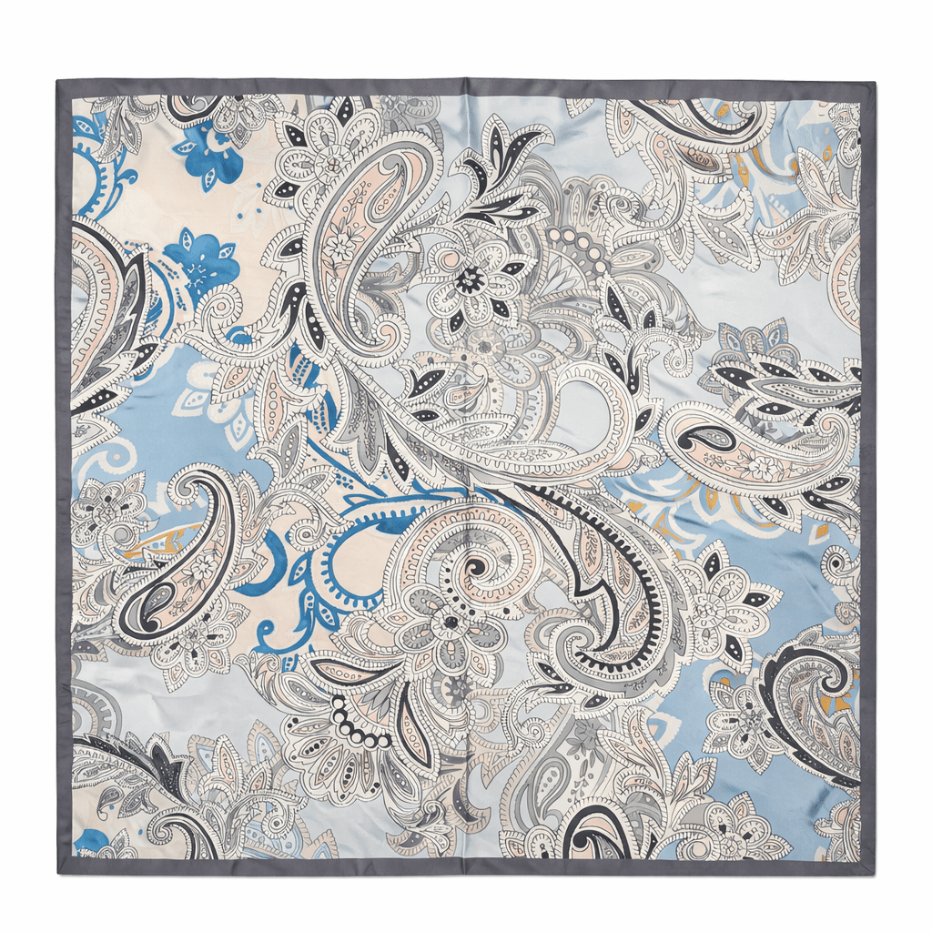 Satin Scarf - Pastel Paisley - Elle Maxine