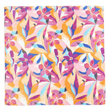 Satin Scarf - Purple Tropical Bloom - Elle Maxine