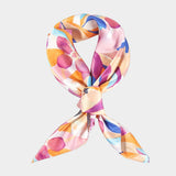 Satin Scarf - Purple Tropical Bloom - Elle Maxine