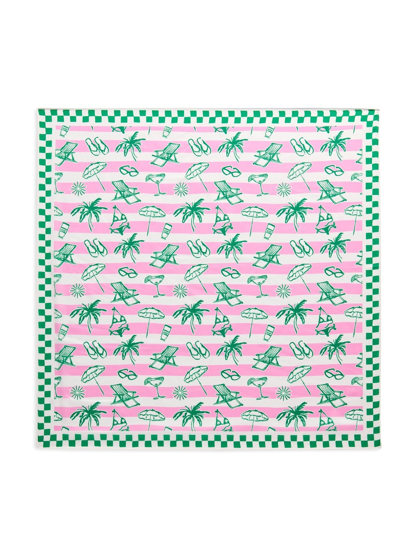 Satin Scarf - Tropical - Elle Maxine