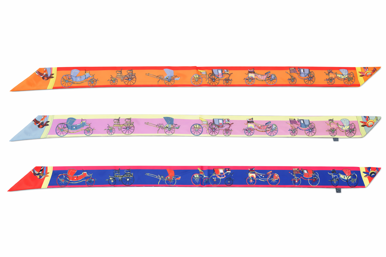 Satin Twilly - Bright Carriages - Elle Maxine