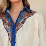 Sayla Button Down Blouse - Elle Maxine