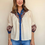 Sayla Button Down Blouse - Elle Maxine