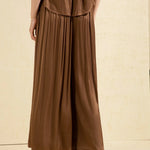 Saylor Viscose Pants - Brown - Elle Maxine