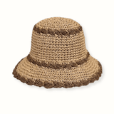 Scalloped Edge Bucket Hat - Elle Maxine