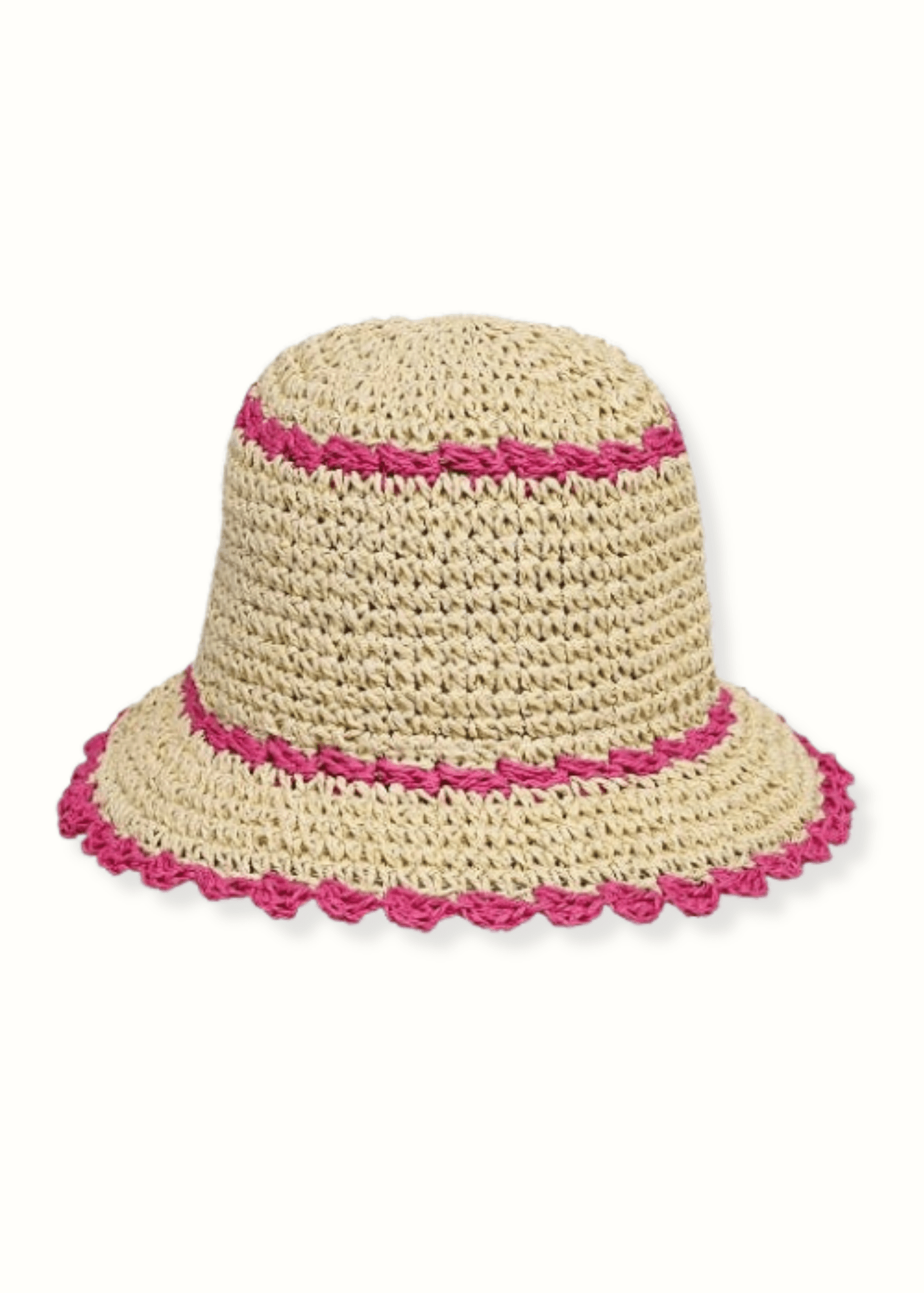 Scalloped Edge Bucket Hat - Elle Maxine