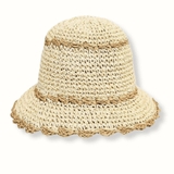 Scalloped Edge Bucket Hat - Elle Maxine
