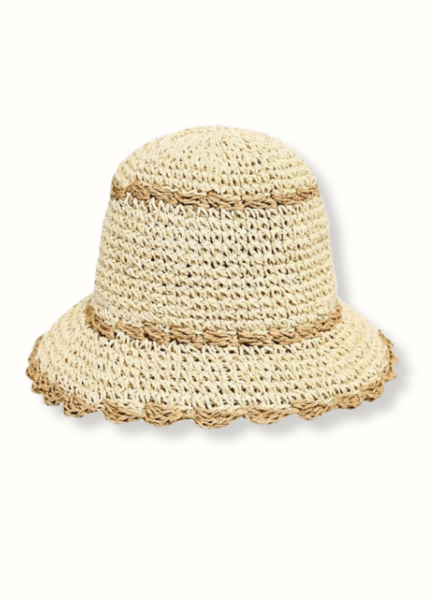 Scalloped Edge Bucket Hat - Elle Maxine