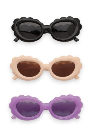 Scalloped Edge Sunglasses - Elle Maxine