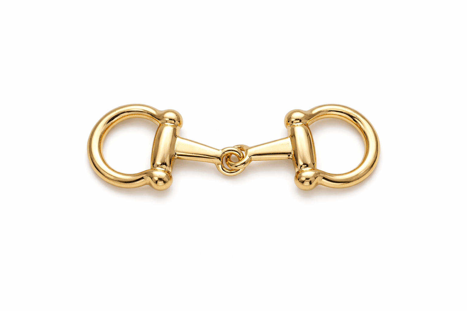 Scarf Slide - Gold Snaffle Bit - Elle Maxine