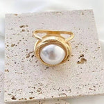 Scarf Slide - Large Pearl - Elle Maxine