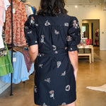 Scarlette Embroidered Puff Sleeve Dress - Elle Maxine