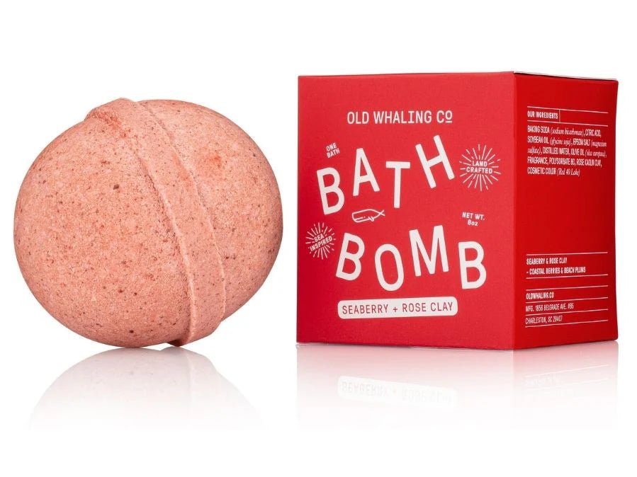 Seaberry & Rose Clay Bath Bomb - Elle Maxine