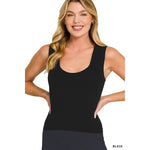 Seamless Tank with Built in Bra - Elle Maxine