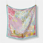 Seaside Pink Square Scarf - Elle Maxine