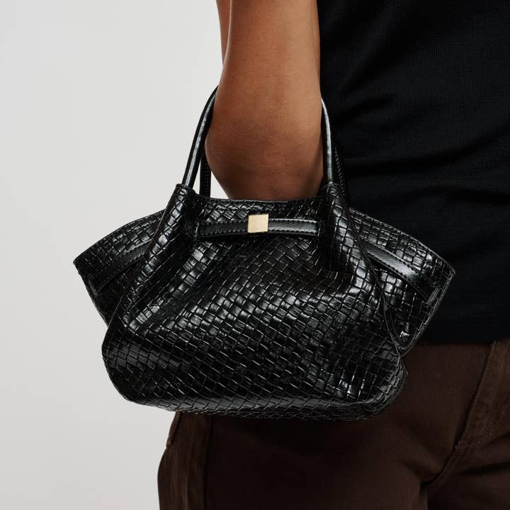Selena Embossed Woven Crossbody - Elle Maxine