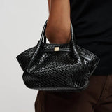 Selena Embossed Woven Crossbody - Elle Maxine