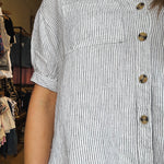 Selena Top - Black Stripe - Elle Maxine