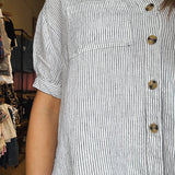Selena Top - Black Stripe - Elle Maxine