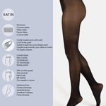 Semi Opaque Tights - Black - Elle Maxine