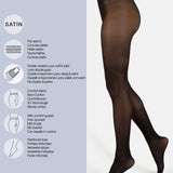 Semi Opaque Tights - Black - Elle Maxine