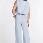 Serafina Stripe Pant - Blue - Elle Maxine