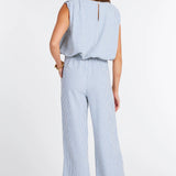 Serafina Stripe Pant - Blue - Elle Maxine