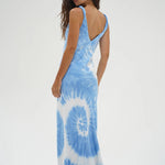 Sicily Tie Dye Dress - Biarritz Blue - Elle Maxine