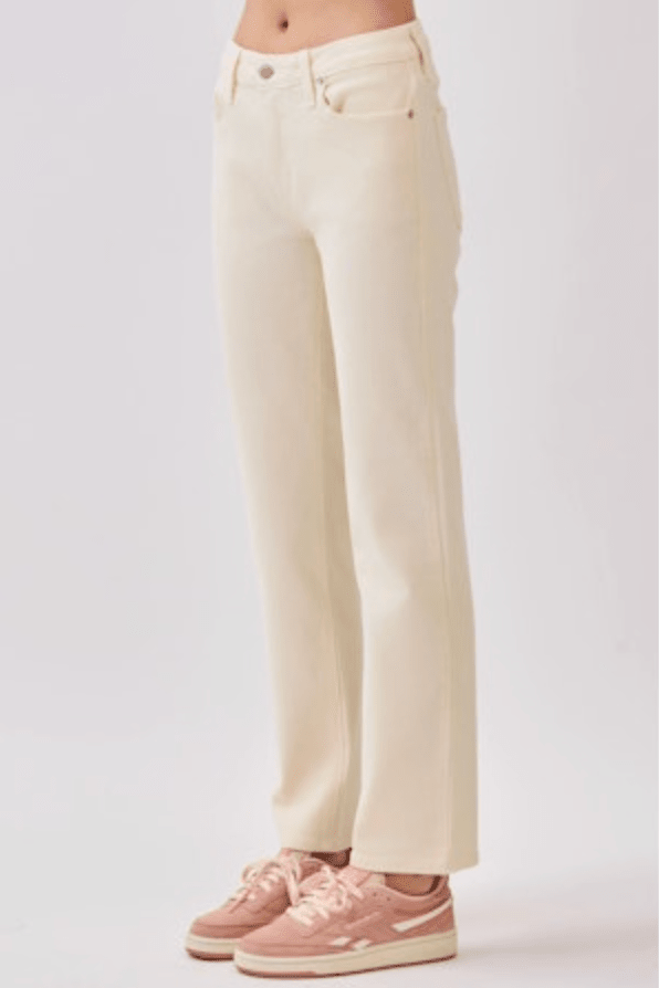 Siena Basic Straight Leg - Butter Cream - Elle Maxine