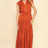 Sienna Tiered Maxi Dress - Elle Maxine