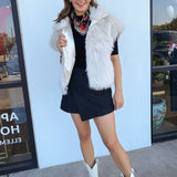 Silky Fur Vest - Elle Maxine