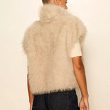 Silky Fur Vest - Elle Maxine
