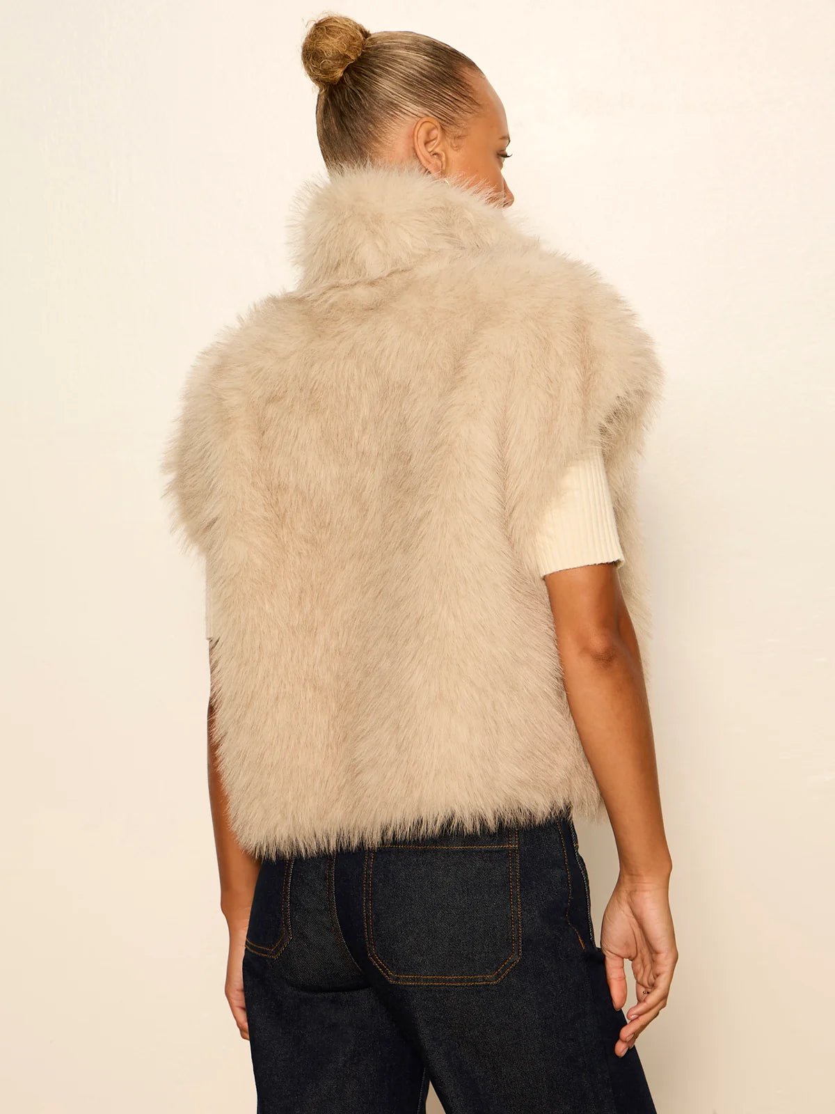 Silky Fur Vest - Elle Maxine
