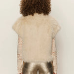 Silky Fur Vest - Almond - Elle Maxine