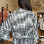 Sisley Long Sleeve Plaid Blouse - Elle Maxine
