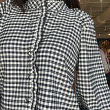 Sisley Long Sleeve Plaid Blouse - Elle Maxine