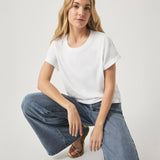 Skye Short Sleeve Cuffed Tee - Elle Maxine