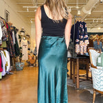 Skylar Bias Skirt - Teal - Elle Maxine