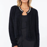 Sofia Sparkle Cardigan - Black - Elle Maxine