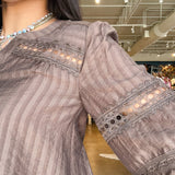 Sophie Lace Button Down Top - Elle Maxine