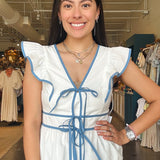 Spence Tie Front Top - Elle Maxine