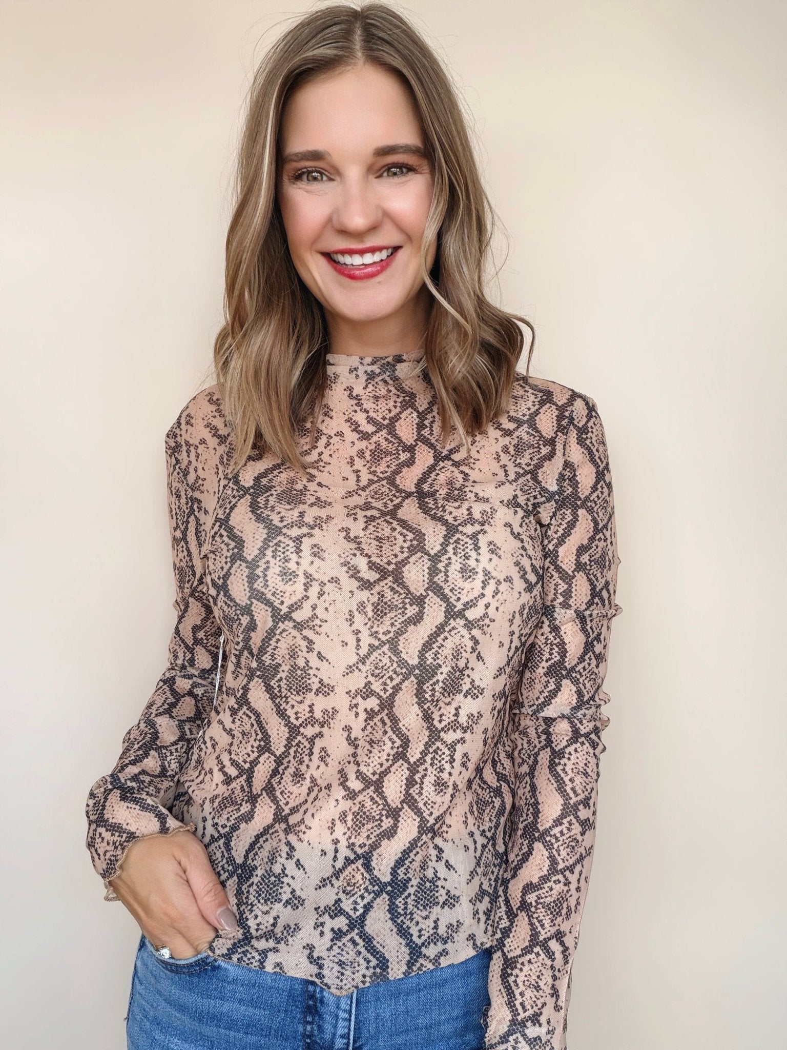 Spencer Funnel Neck Top - Elle Maxine