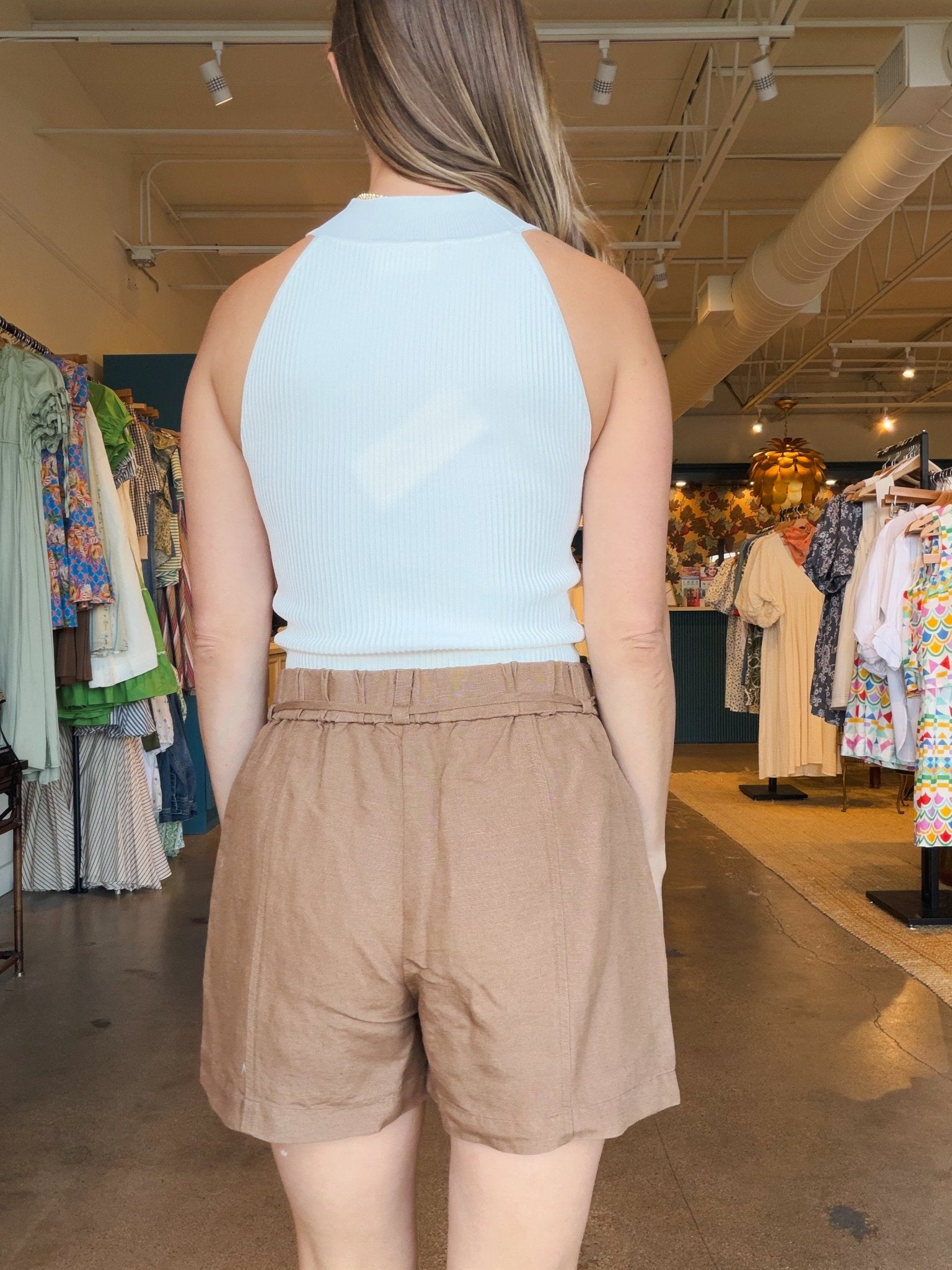Springtide Short - Toasted Coconut - Elle Maxine