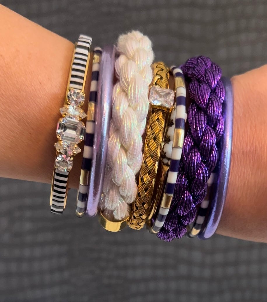 Stadium Stack - Purple/White - Elle Maxine