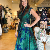 Stella Jacquard Front Zip Dress - Elle Maxine