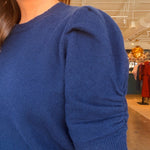 Stella Ruched Sleeve Sweater - Elle Maxine