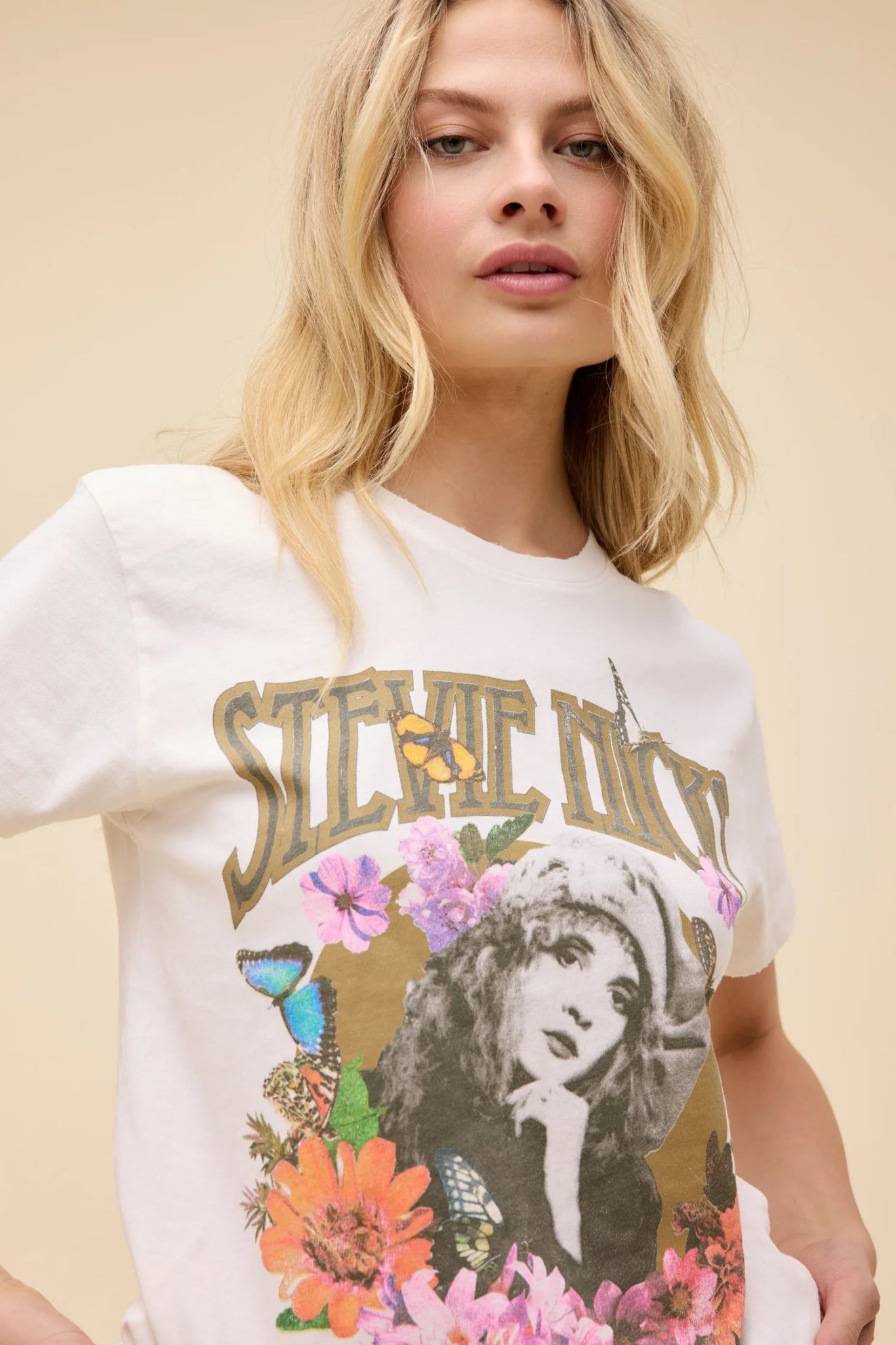 Stevie Nicks Flower Collage Tour Tee - Elle Maxine