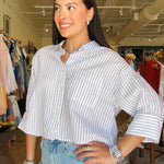 Stormi Stripe Button Down Top - Elle Maxine