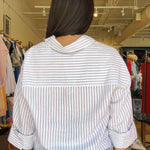 Stormi Stripe Button Down Top - Elle Maxine